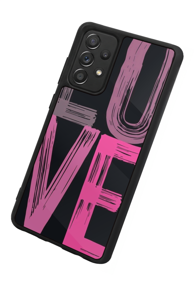 Samsung Galaxy A72 Uyumlu Love Tasarımlı Glossy Premium Kılıf