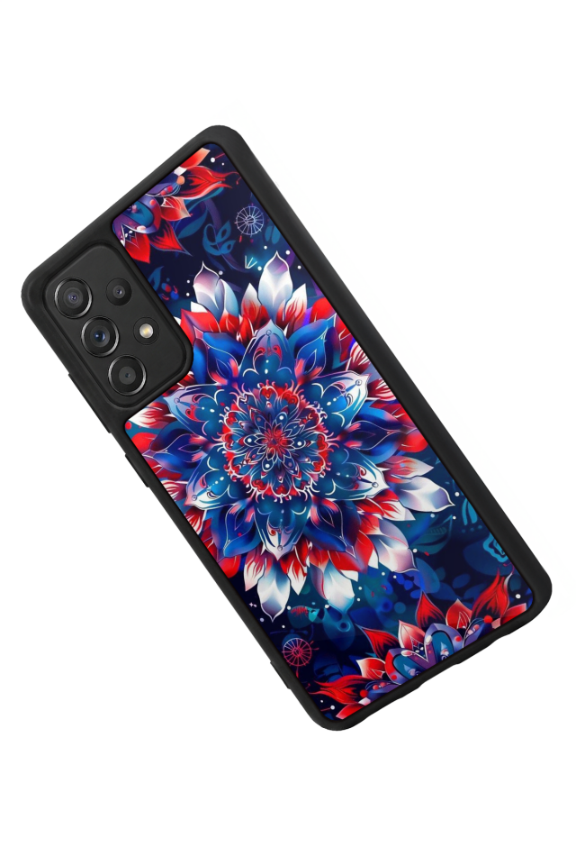 Samsung Galaxy A72 Uyumlu Mandala Tasarımlı Glossy Premium Kılıf