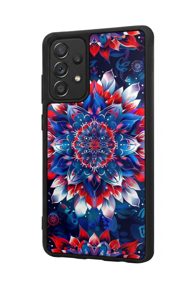 Samsung Galaxy A72 Uyumlu Mandala Tasarımlı Glossy Premium Kılıf