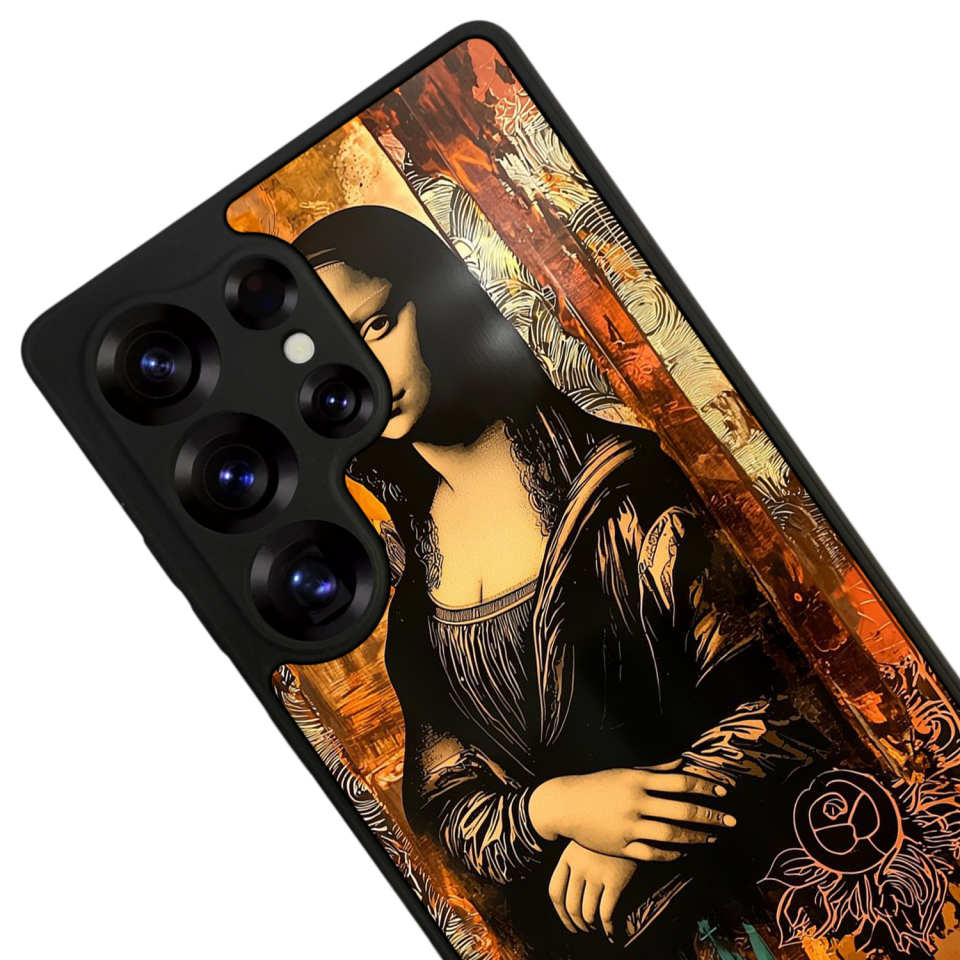 Samsung Galaxy S25 Ultra Uyumlu Monalisa Tasarımlı Glossy Premium Kılıf