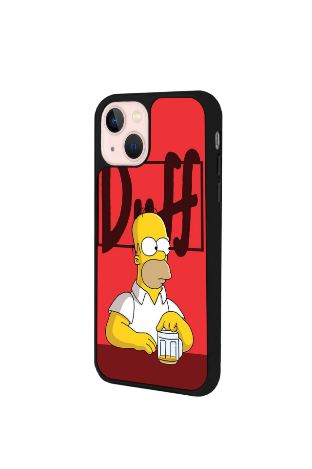 iPhone 13/14 Uyumlu The Simpsons Tasarımlı Glossy Premium Kılıf