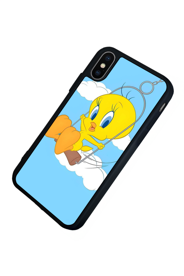 iPhone XS Max Uyumlu Tweety Tasarımlı Glossy Premium Kılıf