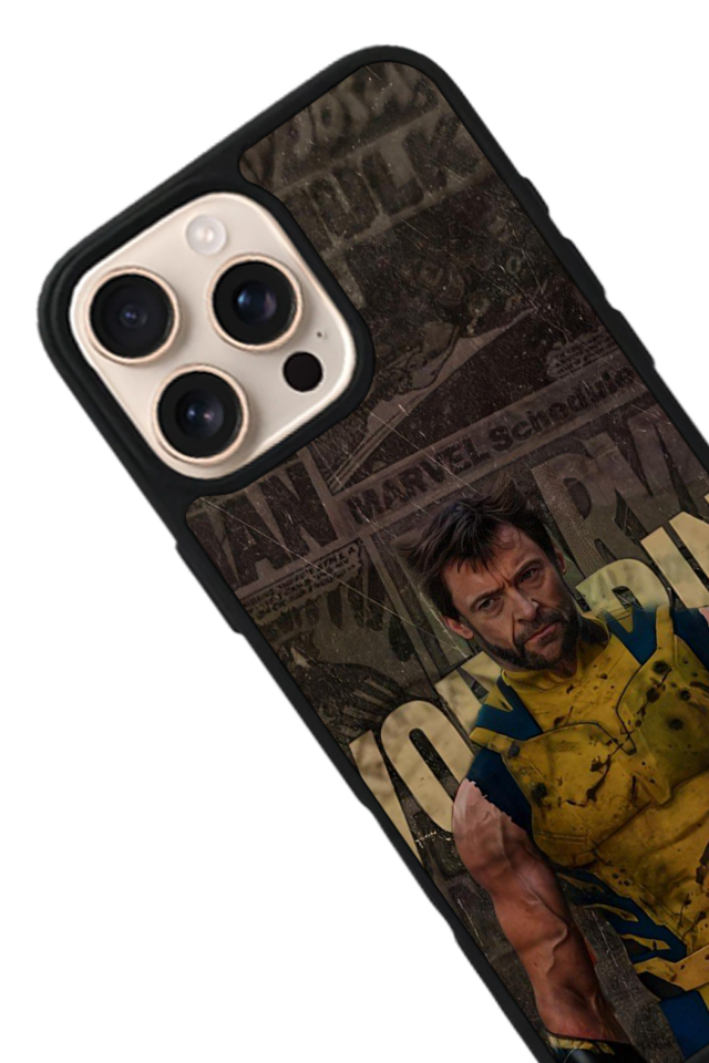 iPhone 14 Pro Max Uyumlu Wolverine Tasarımlı Glossy Premium Kılıf
