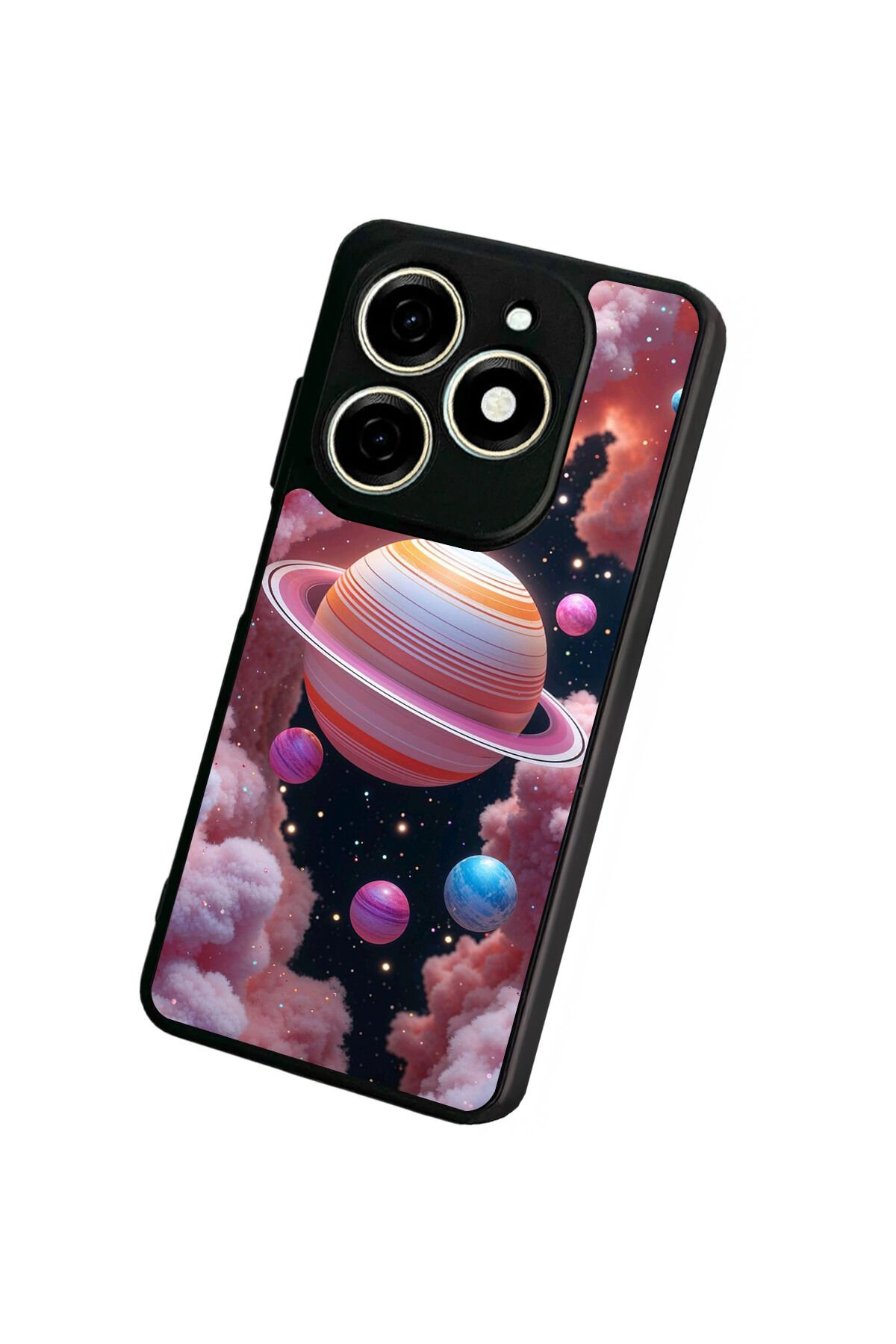 Tecno Spark 20/20C Uyumlu Uzay Tasarımlı Glossy Premium Kılıf