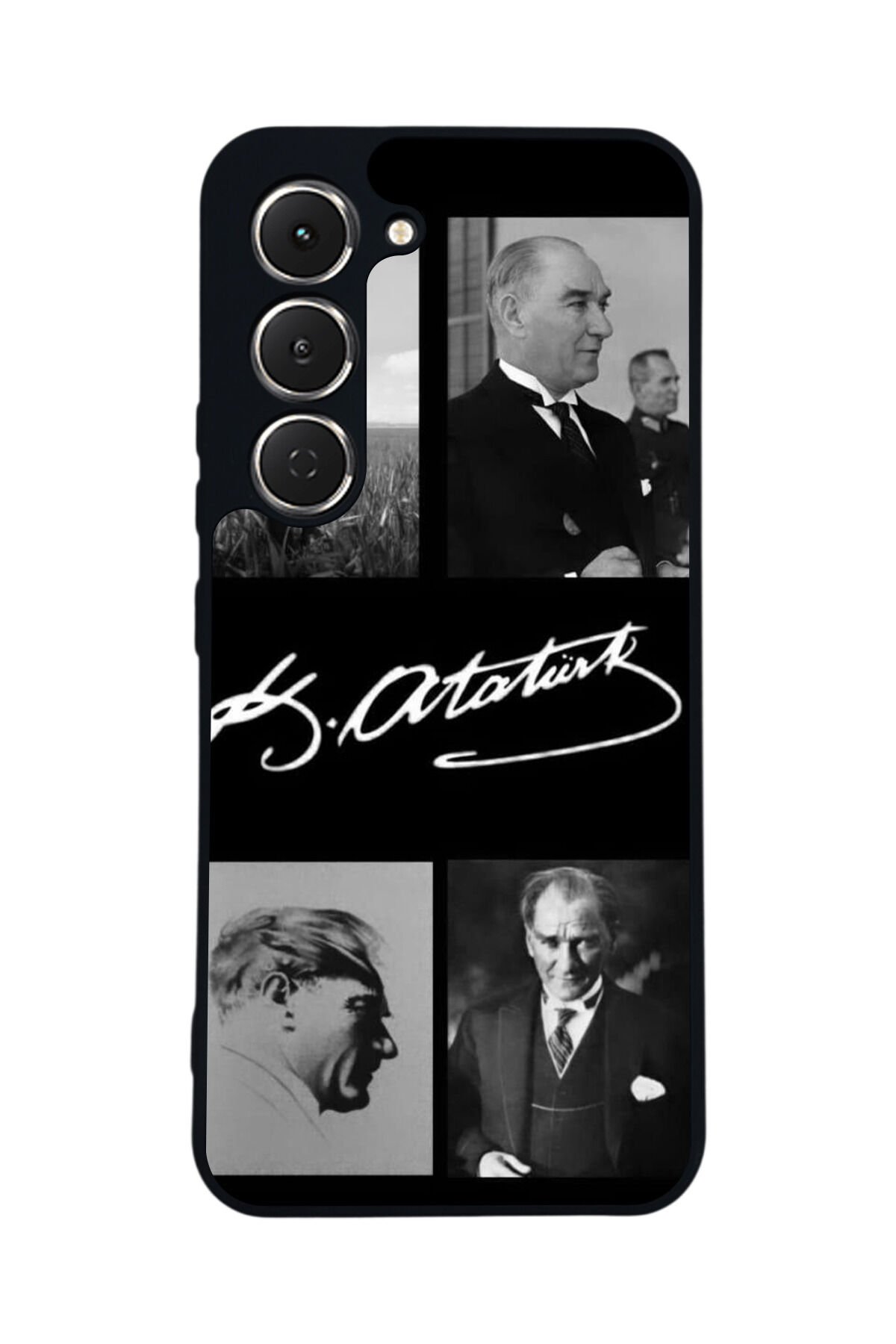 Tecno Spark 40 Pro Uyumlu Mustafa Kemal Ataturk Tasarımlı Glossy Premium Kılıf