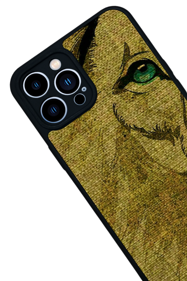 iPhone 13 Pro Max Uyumlu Aslan Tasarımlı Glossy Premium Kılıf