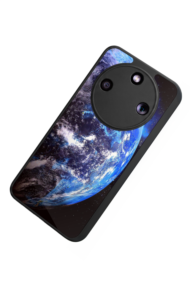 Honor Magic 8 Lite Uyumlu Ay Tasarımlı Glossy Premium Kılıf