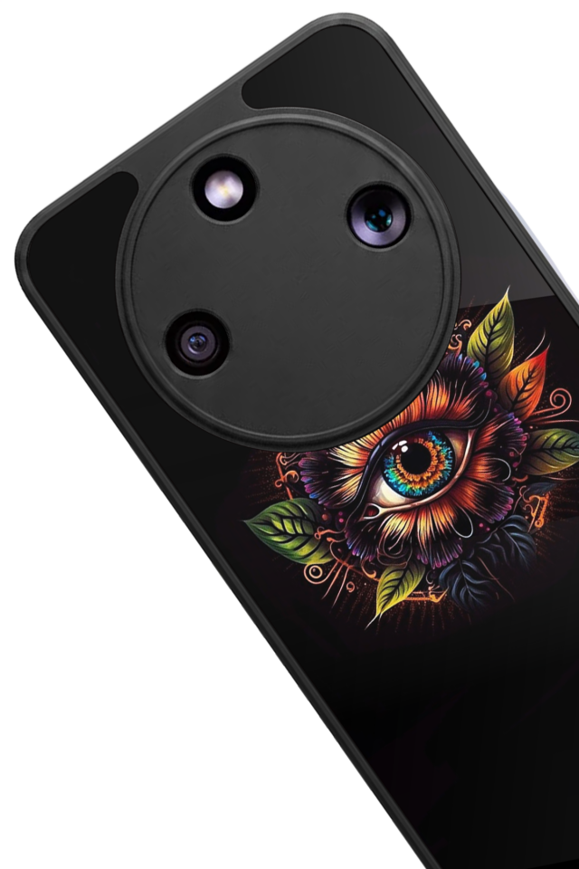 Honor Magic 8 Lite Uyumlu Göz Tasarımlı Glossy Premium Kılıf