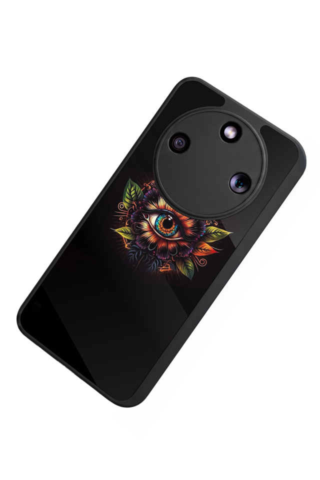 Honor Magic 8 Lite Uyumlu Göz Tasarımlı Glossy Premium Kılıf