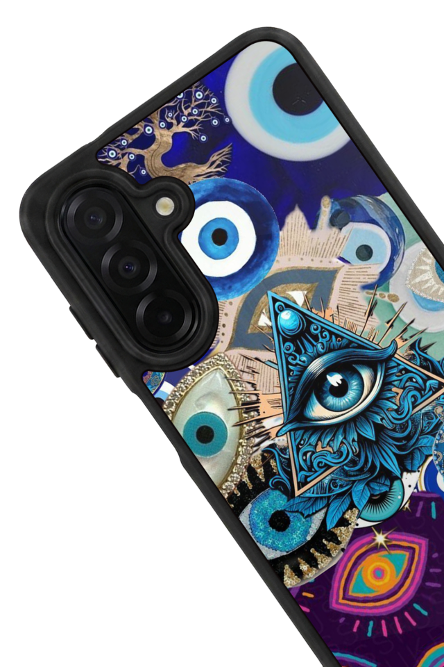 Samsung Galaxy A36 Uyumlu Göz Tasarımlı Glossy Premium Kılıf