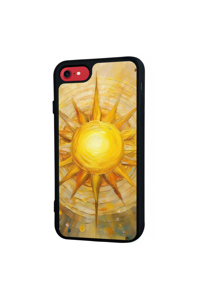 iPhone SE Uyumlu Güneş Tasarımlı Glossy Premium Kılıf