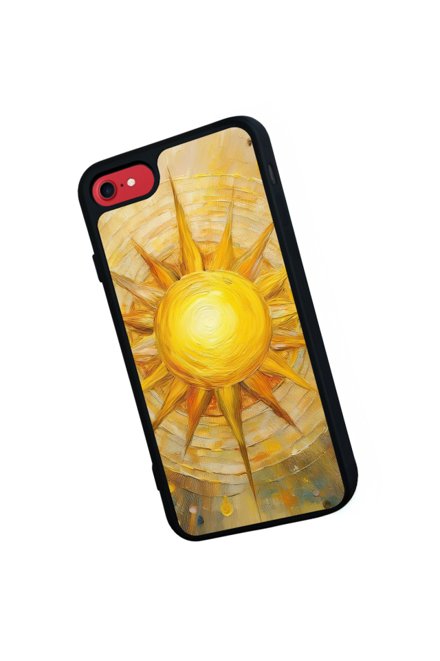 iPhone SE Uyumlu Güneş Tasarımlı Glossy Premium Kılıf