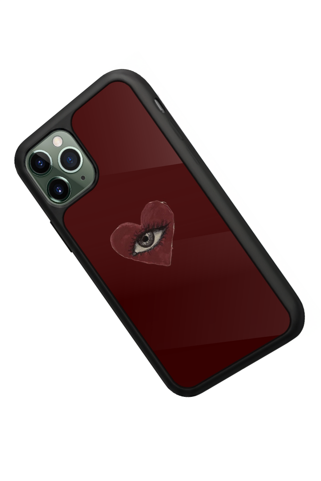 iPhone 11 Pro Uyumlu Kalp Love Tasarımlı Glossy Premium Kılıf