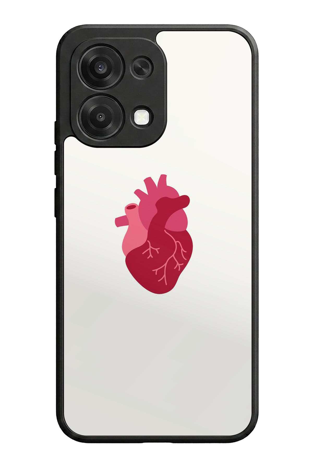 Oppo A6 Pro Uyumlu Kalp Love Tasarımlı Glossy Premium Kılıf