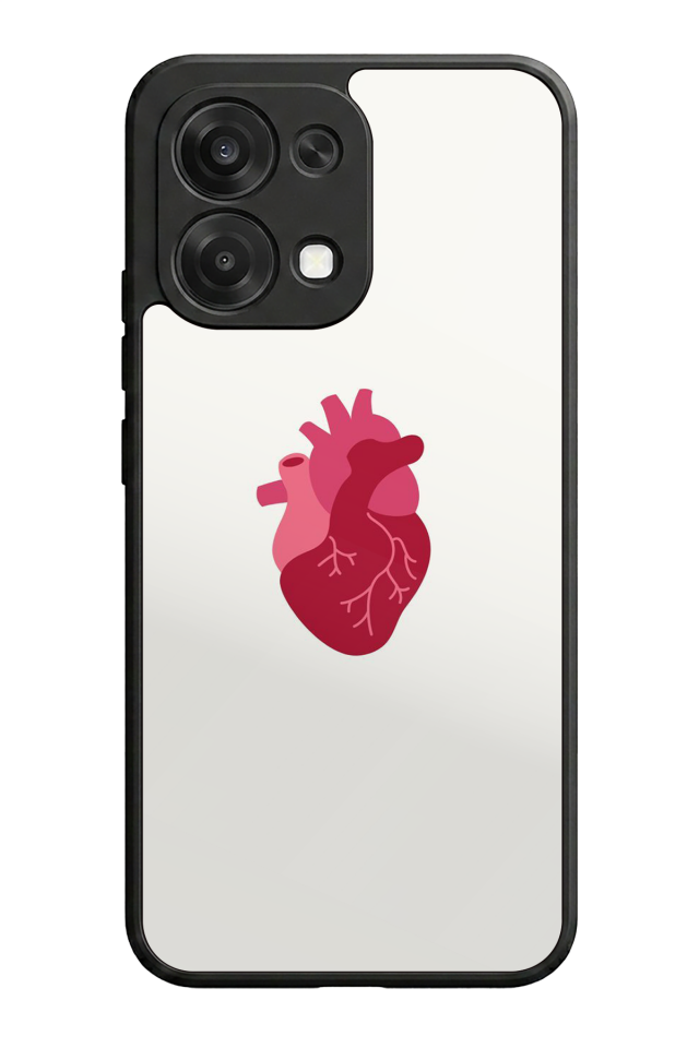 Oppo A6 Pro Uyumlu Kalp Love Tasarımlı Glossy Premium Kılıf