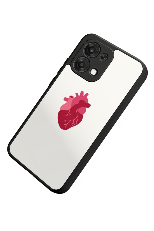 Oppo A6 Pro Uyumlu Kalp Love Tasarımlı Glossy Premium Kılıf
