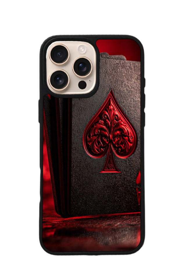 iPhone 16 Pro Uyumlu Kart Tasarımlı Glossy Premium Kılıf