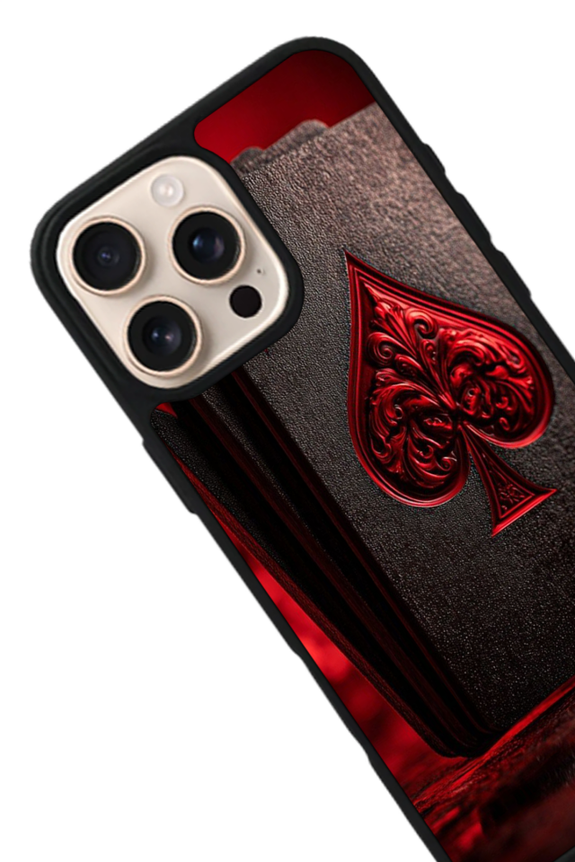 iPhone 16 Pro Uyumlu Kart Tasarımlı Glossy Premium Kılıf