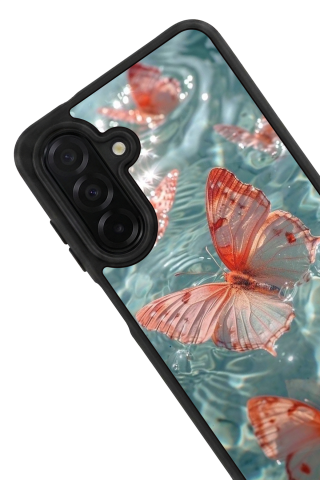 Samsung Galaxy A26 Uyumlu Kelebek Tasarımlı Glossy Premium Kılıf