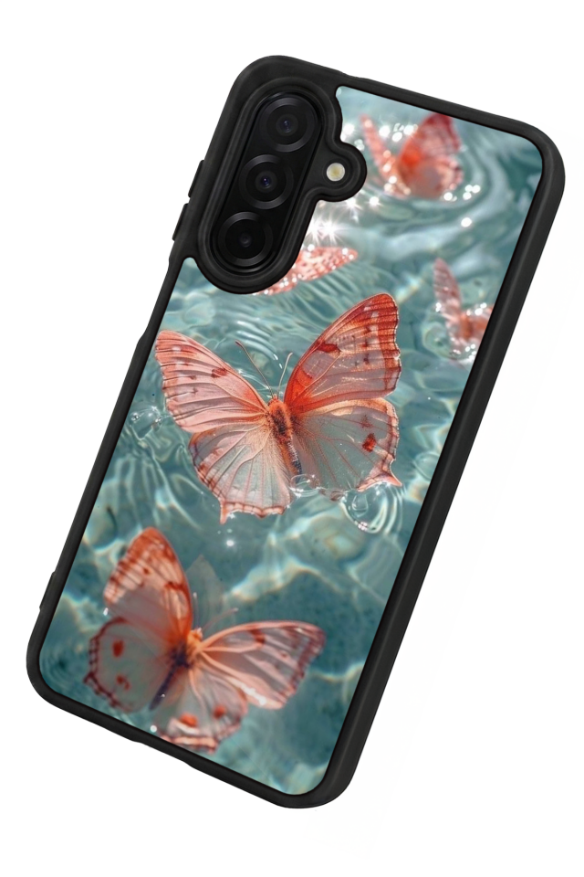 Samsung Galaxy A26 Uyumlu Kelebek Tasarımlı Glossy Premium Kılıf