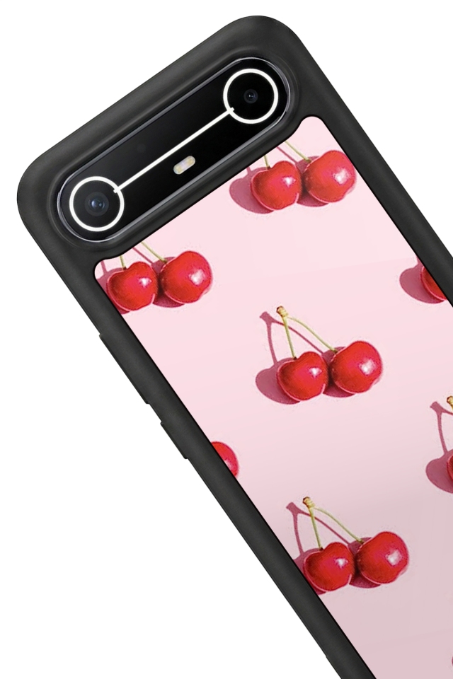 Tecno Spark Slim 5G Uyumlu Kiraz Tasarımlı Glossy Premium Kılıf