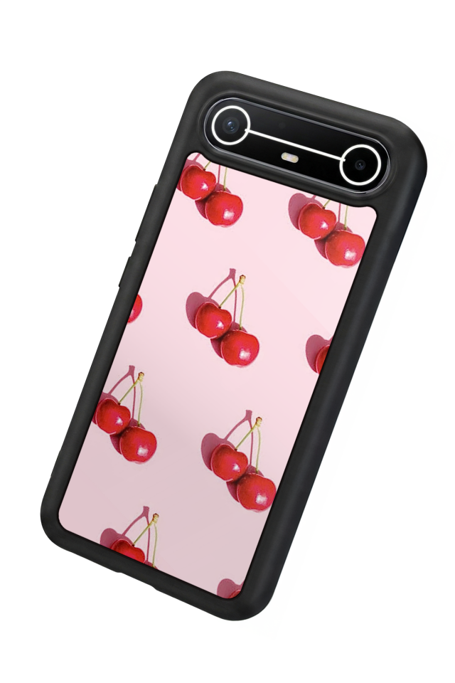 Tecno Spark Slim 5G Uyumlu Kiraz Tasarımlı Glossy Premium Kılıf
