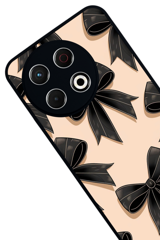 Tecno Spark 30 Pro Uyumlu Kurdele Tasarımlı Glossy Premium Kılıf