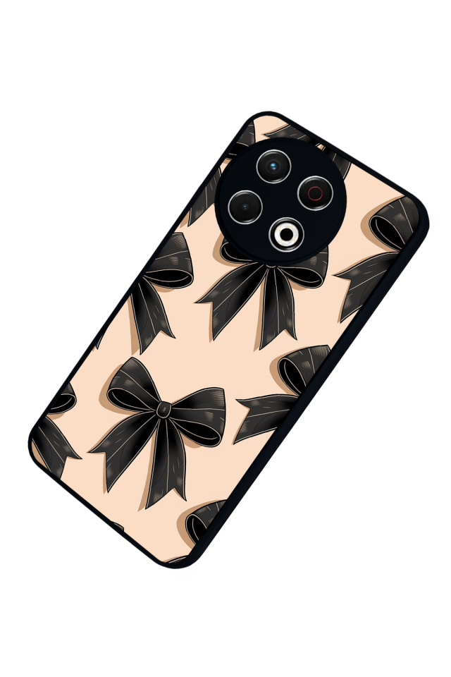 Tecno Spark 30 Pro Uyumlu Kurdele Tasarımlı Glossy Premium Kılıf