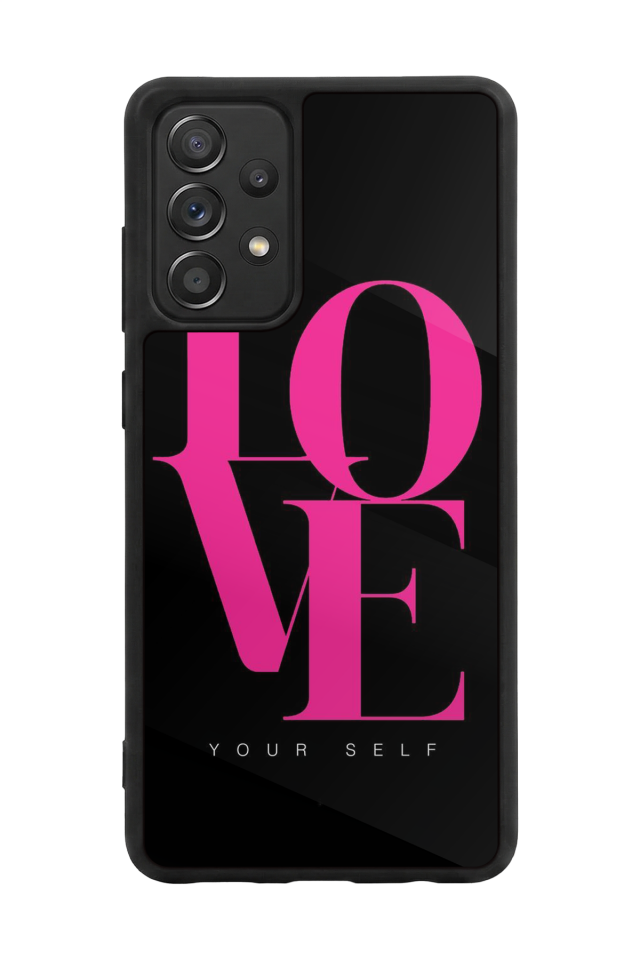 Samsung Galaxy A72 Uyumlu Love Tasarımlı Glossy Premium Kılıf