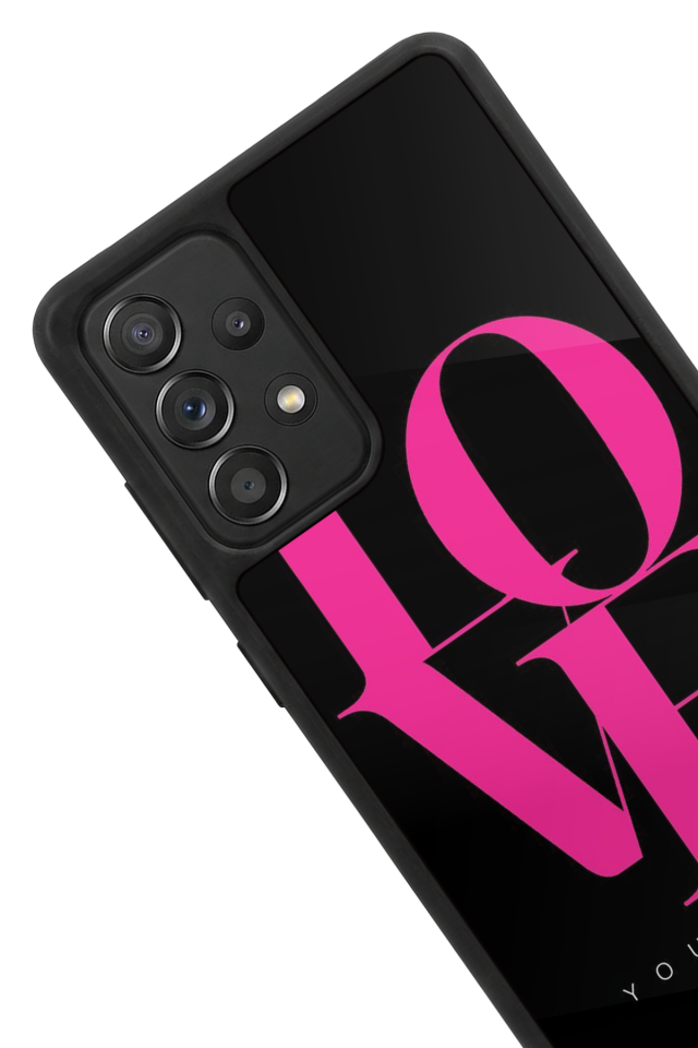 Samsung Galaxy A72 Uyumlu Love Tasarımlı Glossy Premium Kılıf