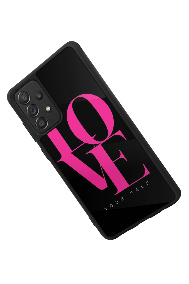 Samsung Galaxy A72 Uyumlu Love Tasarımlı Glossy Premium Kılıf