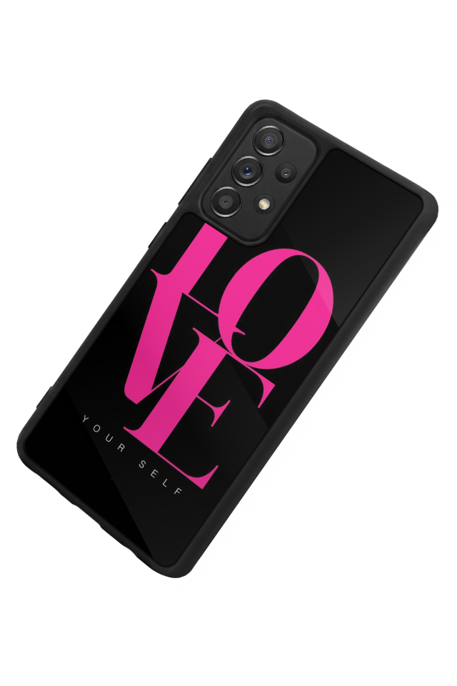 Samsung Galaxy A72 Uyumlu Love Tasarımlı Glossy Premium Kılıf