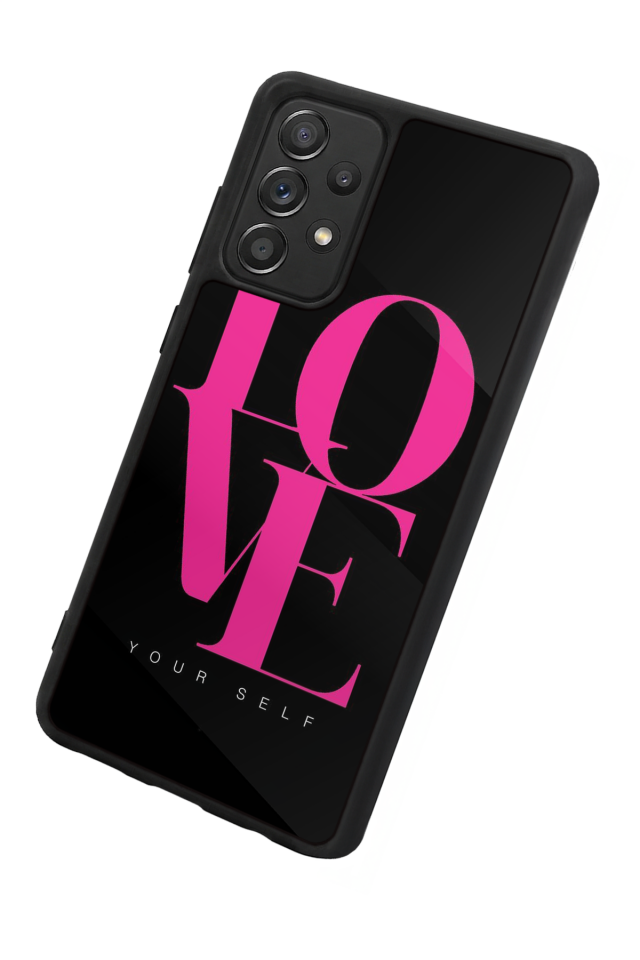 Samsung Galaxy A72 Uyumlu Love Tasarımlı Glossy Premium Kılıf