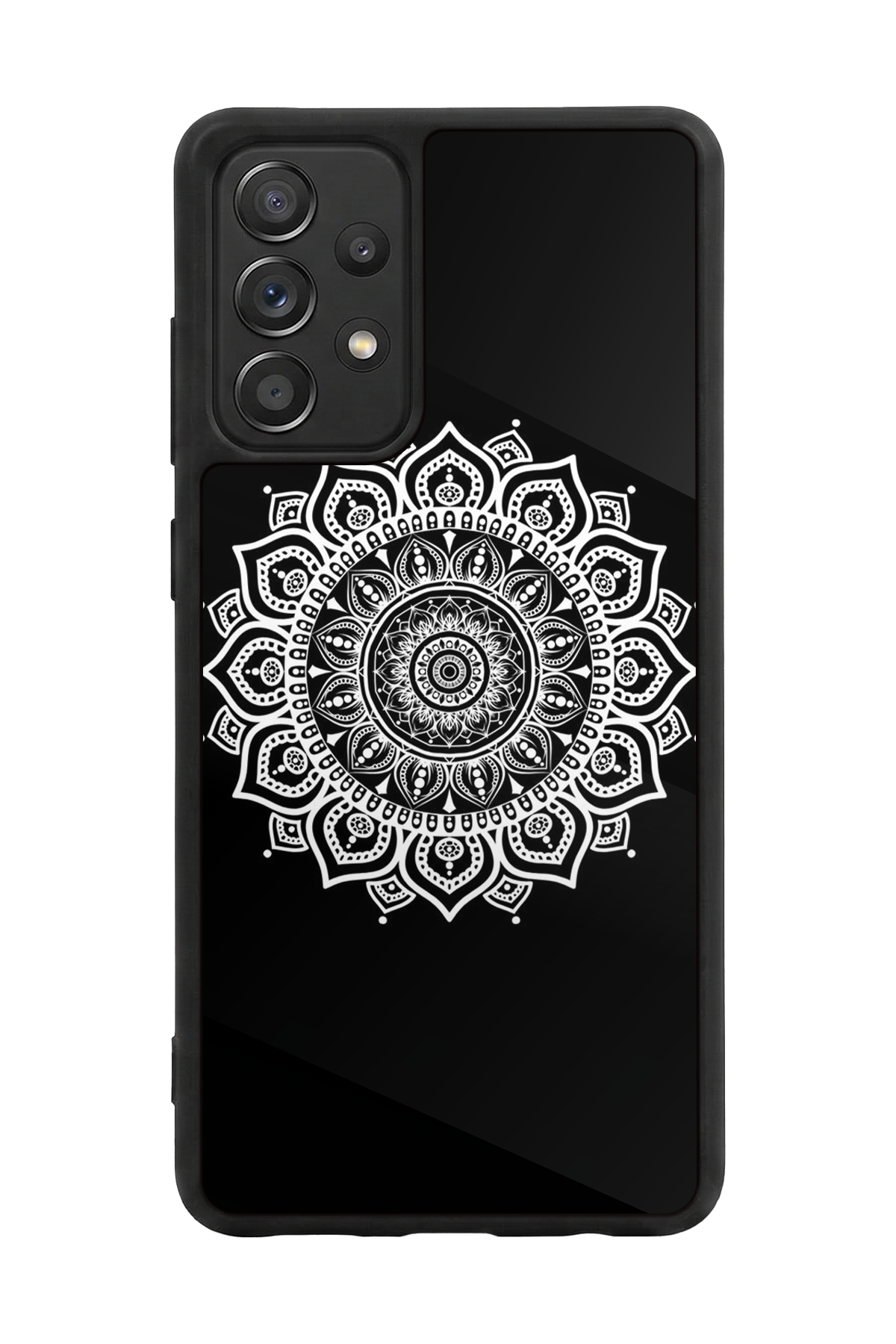 Samsung Galaxy A72 Uyumlu Mandala Tasarımlı Glossy Premium Kılıf