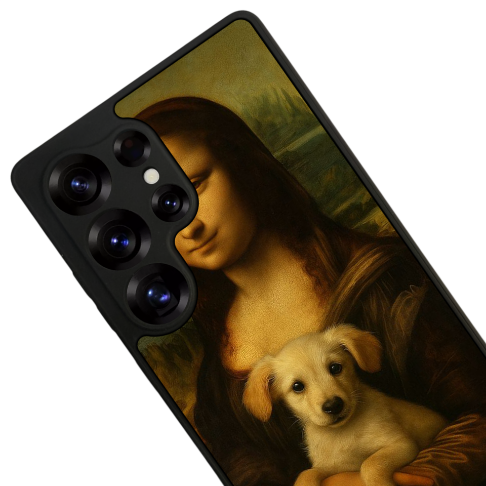 Samsung Galaxy S25 Ultra Uyumlu Monalisa Tasarımlı Glossy Premium Kılıf