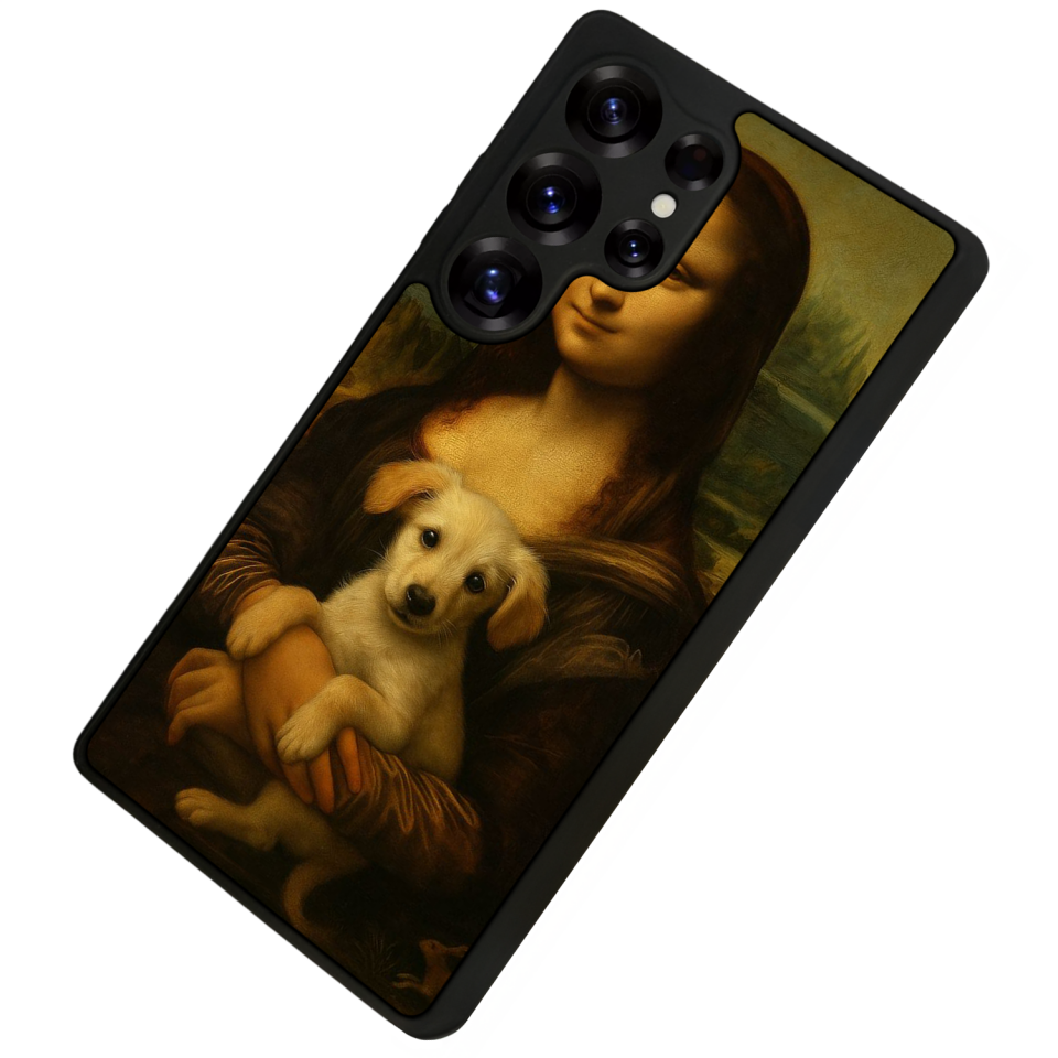 Samsung Galaxy S25 Ultra Uyumlu Monalisa Tasarımlı Glossy Premium Kılıf