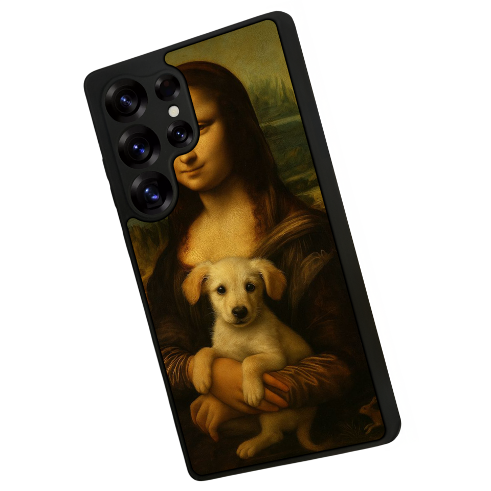 Samsung Galaxy S25 Ultra Uyumlu Monalisa Tasarımlı Glossy Premium Kılıf