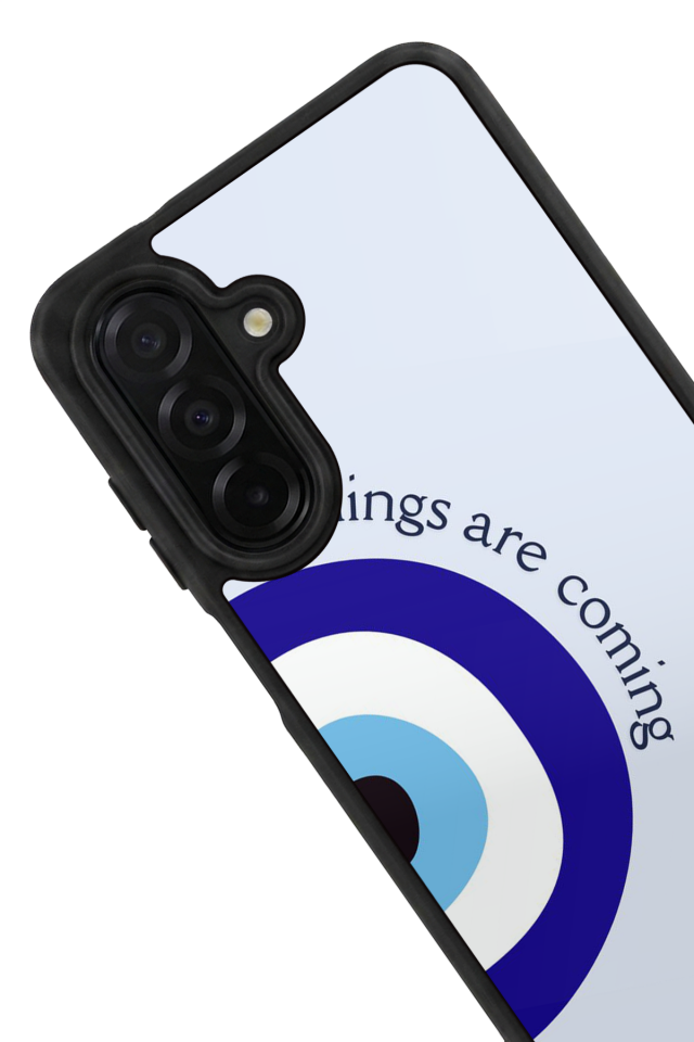 Samsung Galaxy A56 Uyumlu Nazar Tasarımlı Glossy Premium Kılıf