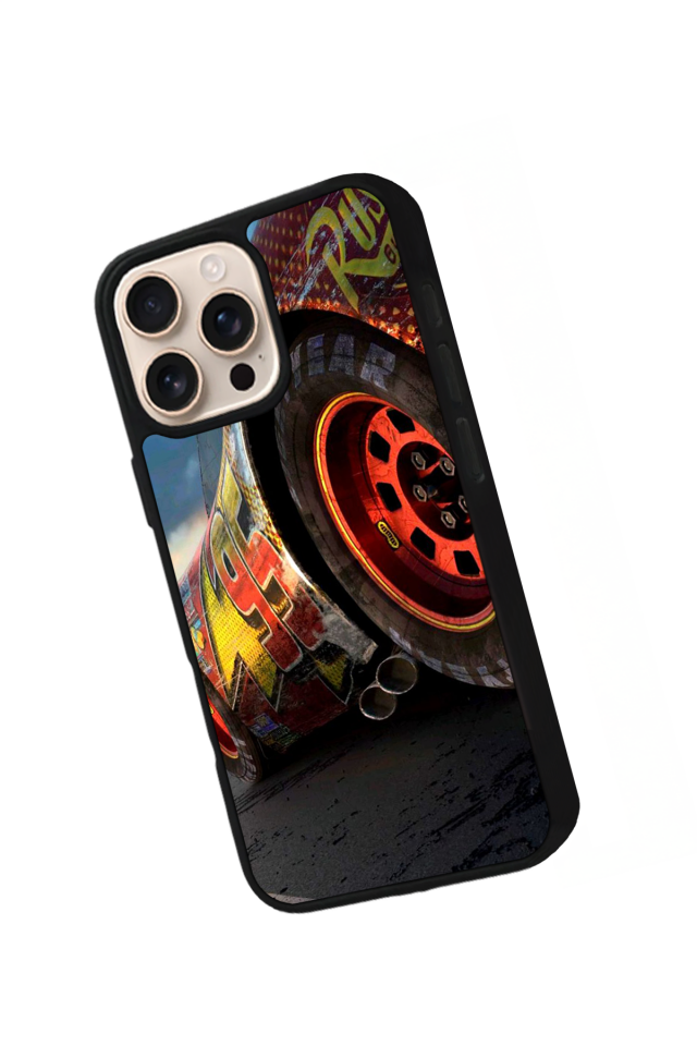 iPhone 16 Pro Max Uyumlu Simsek McQueen Tasarımlı Glossy Premium Kılıf
