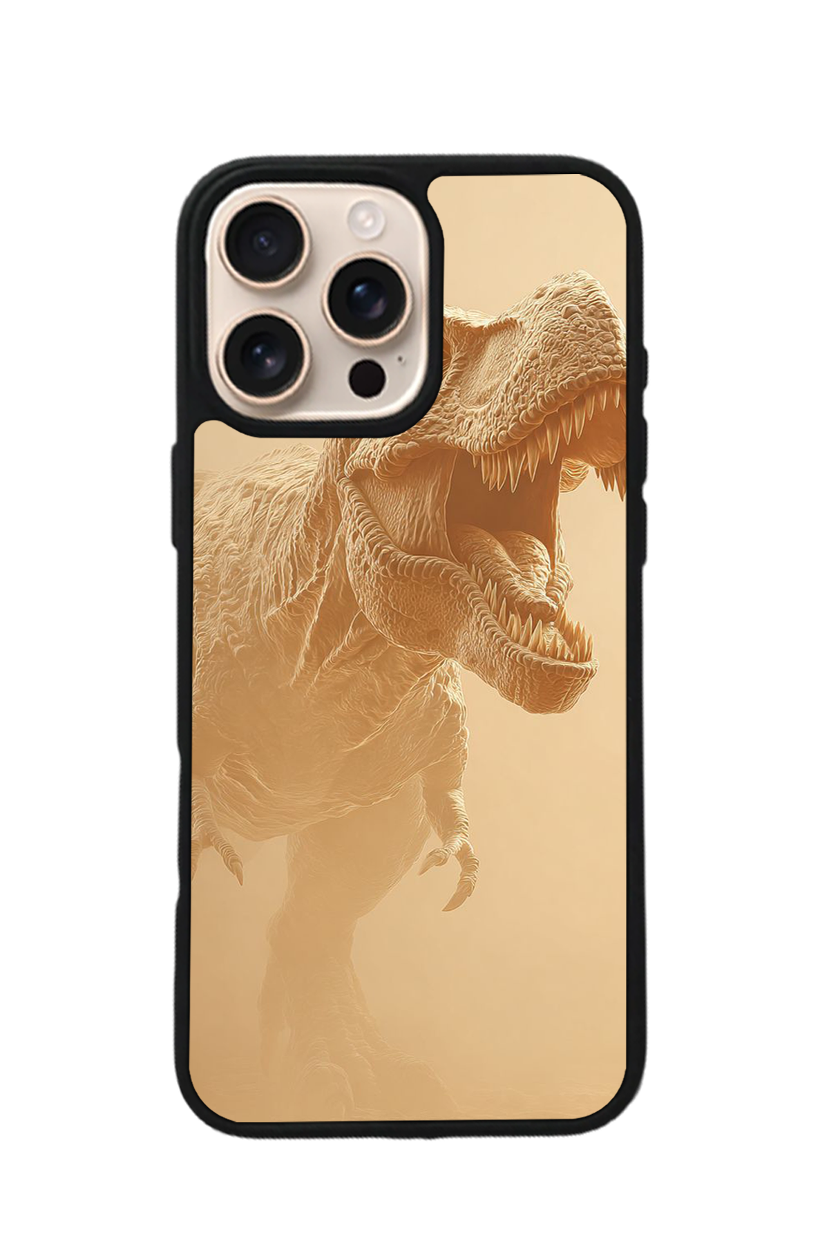iPhone 15 Pro Uyumlu Dinazor Tasarımlı Glossy Premium Kılıf