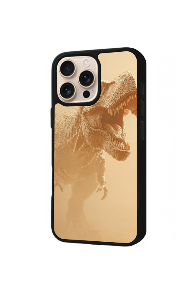 iPhone 15 Pro Uyumlu Dinazor Tasarımlı Glossy Premium Kılıf