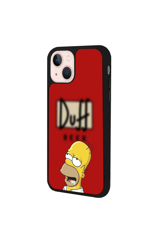 iPhone 13/14 Uyumlu The Simpsons Tasarımlı Glossy Premium Kılıf