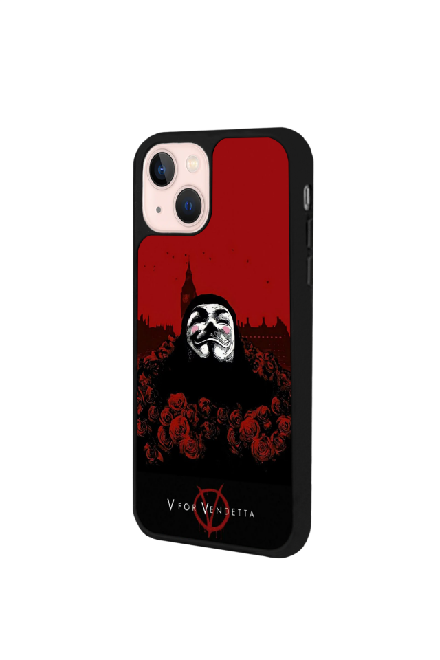 iPhone 15 Uyumlu Vendetta Tasarımlı Glossy Premium Kılıf
