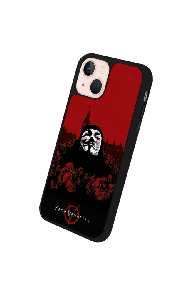 iPhone 15 Uyumlu Vendetta Tasarımlı Glossy Premium Kılıf