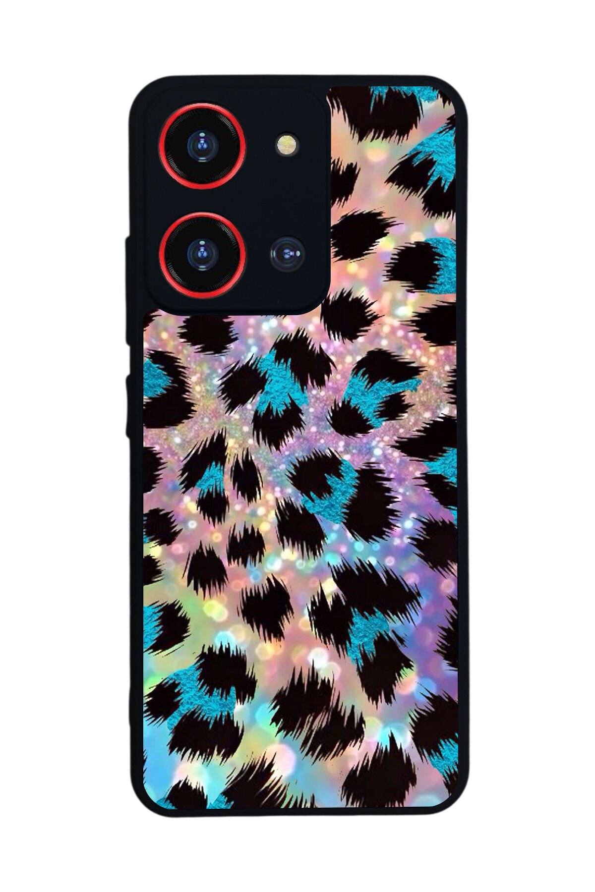 Reeder S19 Max Pro S 108MP Uyumlu Hologram Leopar Tasarımlı Glossy Premium Kılıf