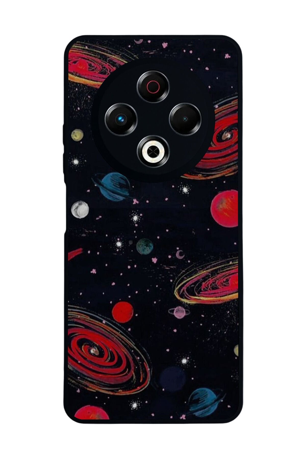 Tecno Spark 30 Uyumlu Uzay Tasarımlı Glossy Premium Kılıf