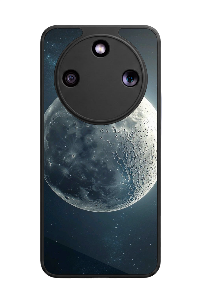 Honor Magic 8 Lite Uyumlu Ay Tasarımlı Glossy Premium Kılıf