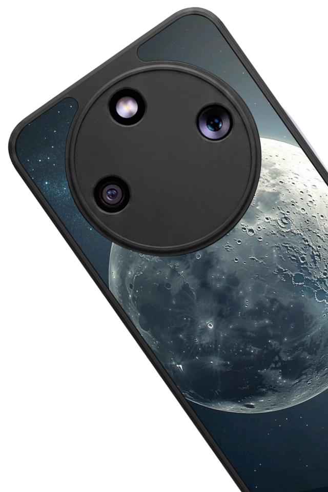 Honor Magic 8 Lite Uyumlu Ay Tasarımlı Glossy Premium Kılıf