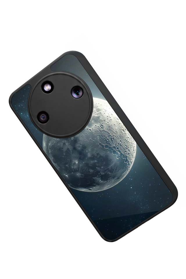 Honor Magic 8 Lite Uyumlu Ay Tasarımlı Glossy Premium Kılıf