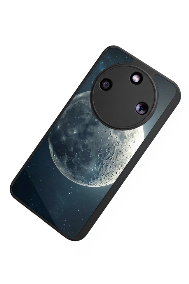 Honor Magic 8 Lite Uyumlu Ay Tasarımlı Glossy Premium Kılıf